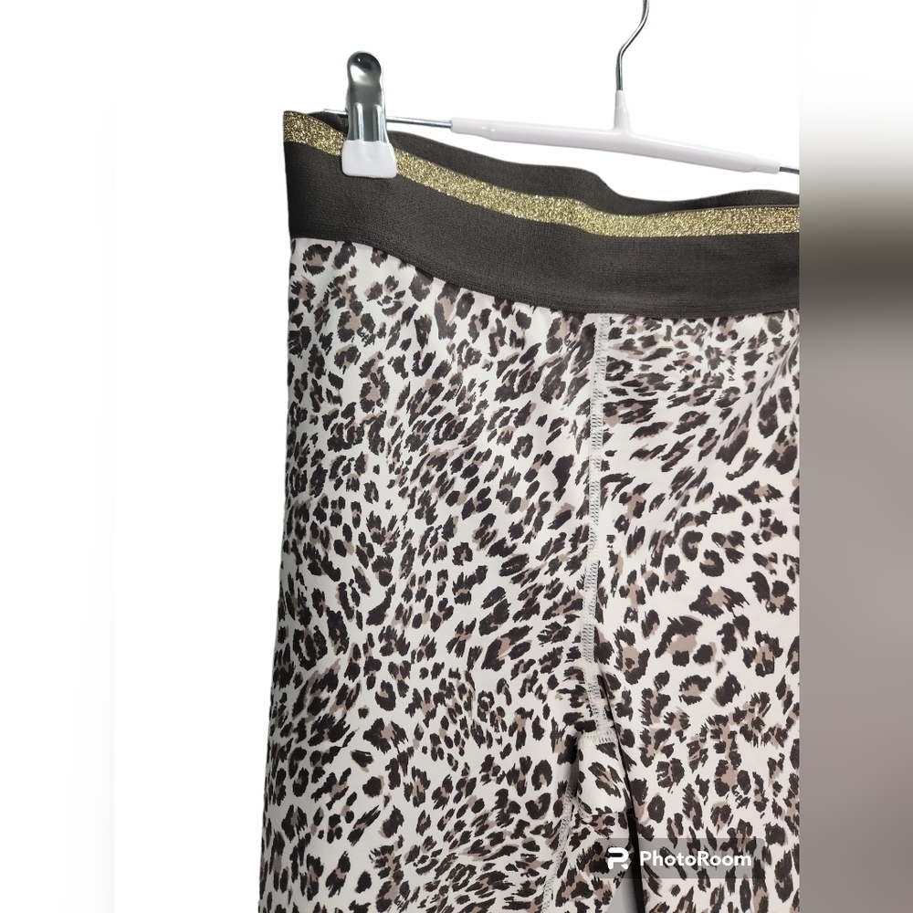 NWT Snow Jaguar Gold Stripe Band Highwaist Leggings APH2495 size medium - Picture 4 of 10